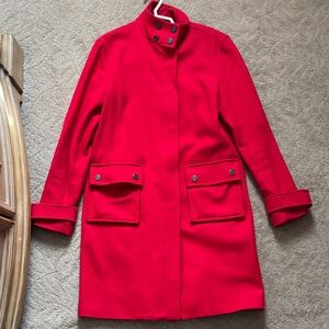 The Limited Bold Red Trench Coat